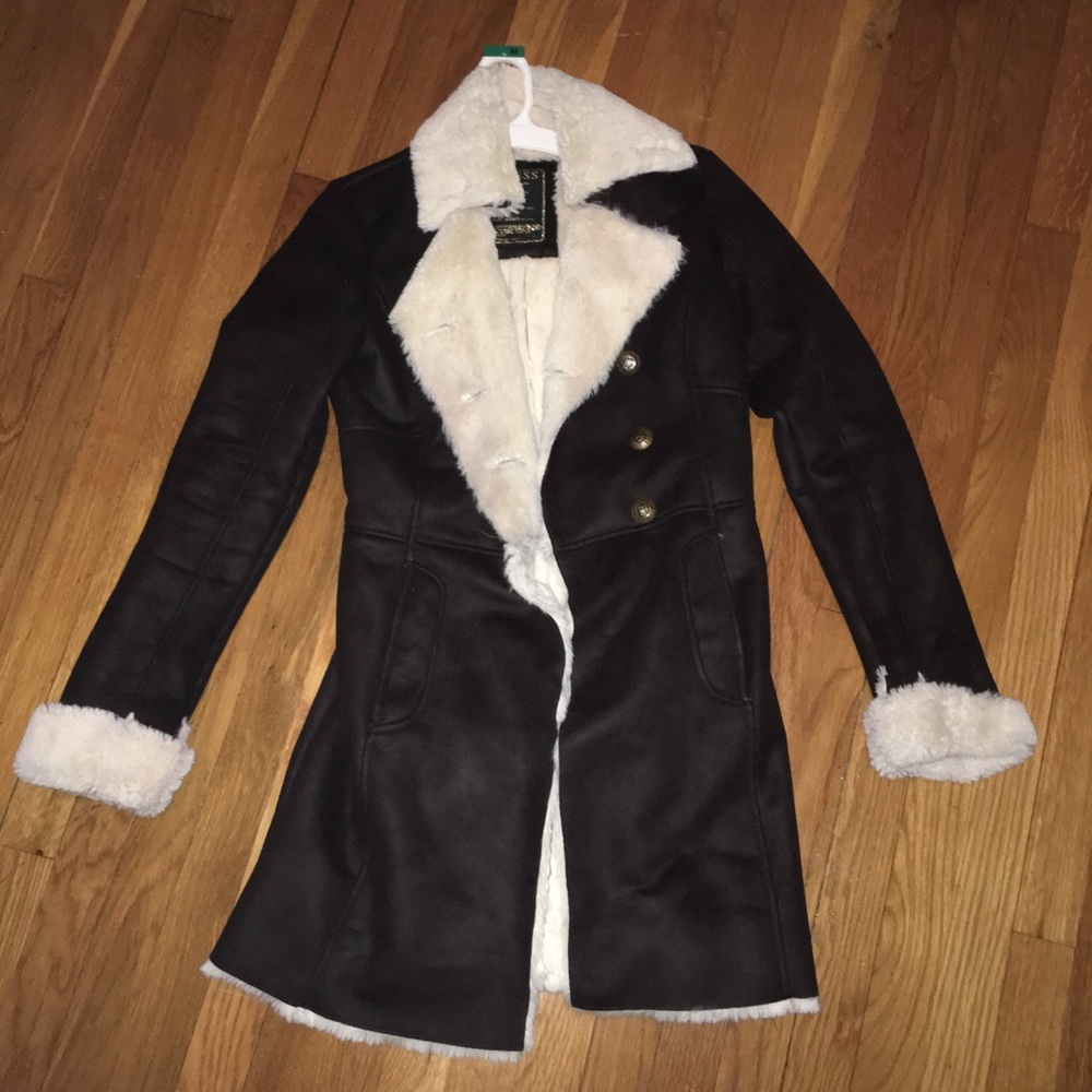 GUESS SHEARLING COAT